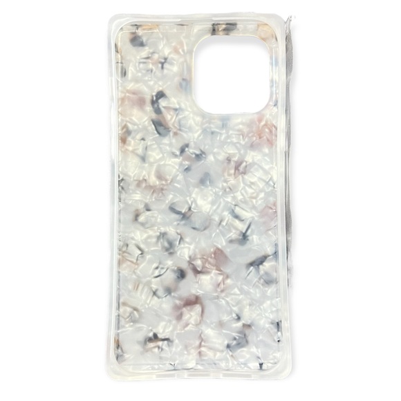 Black Pearl Rose Gold Glitter Cheetah Leopard Square iPhone 12 13 PRO MAX Case - Picture 9 of 10